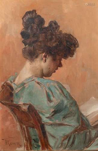 Frederik Hendrik KAEMMERER (1839-1902) <br />
La lectrice<br...