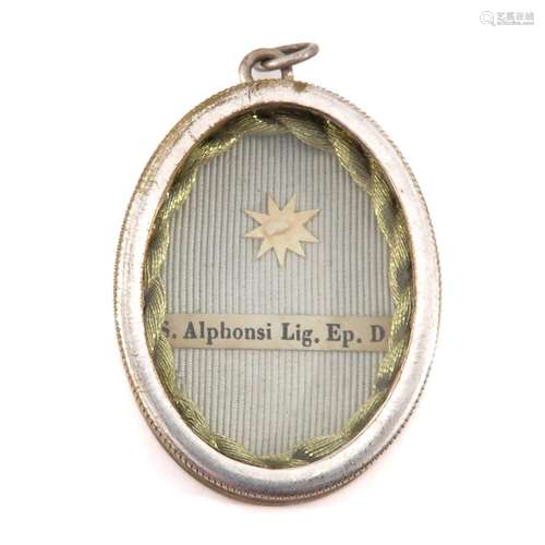 A Relic Pendant of St. Alphonsus