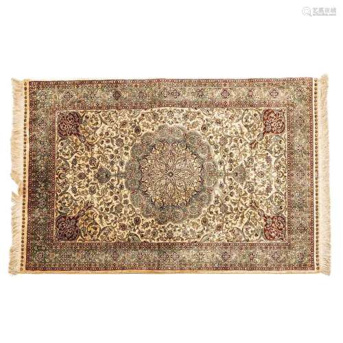 A Hereke Silk Carpet