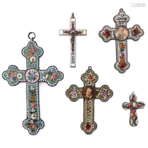 A Collection of Religeous Cross Pendants