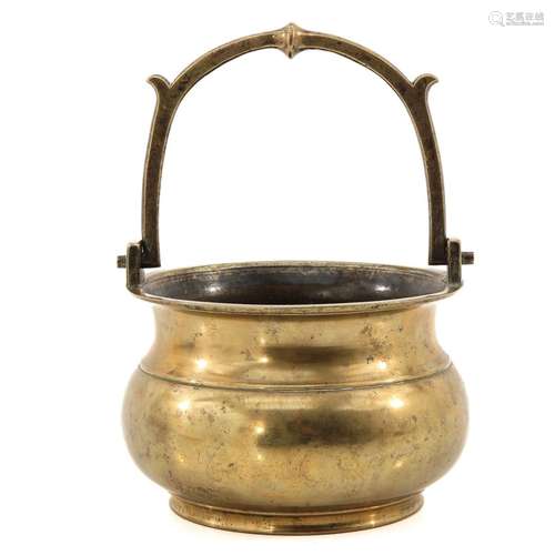 A Bronze 17th Century Holy Water Font