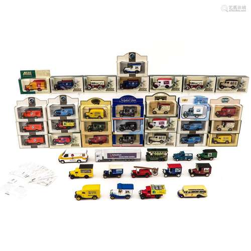 A Collection of Model Cars by Lledo and Alland