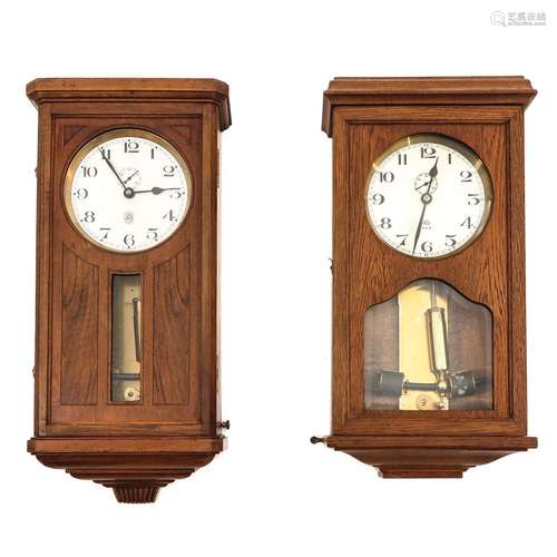 A Lot of 2 Electric Wall Clocks