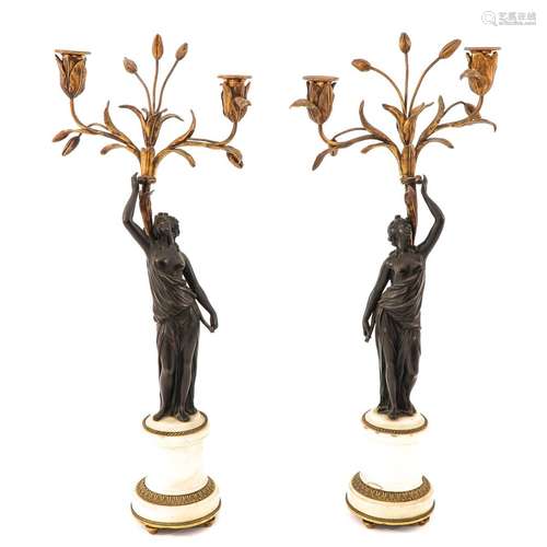 A Pair of 18th Century Candlesticks