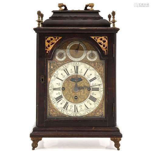 An 18th Century Table Clock Signed Prespurg