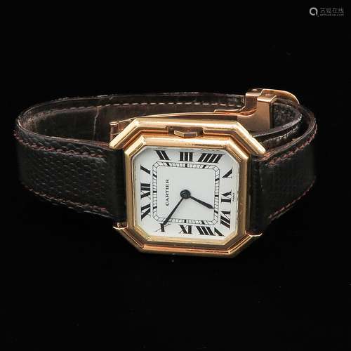 A Mens 18KG Cartier Watch