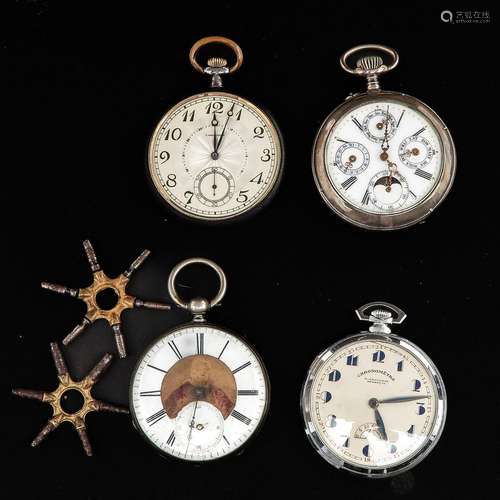 A Collection of 4 Pocket Watches