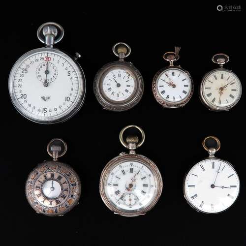 A Collection of 7 Pocket Watches