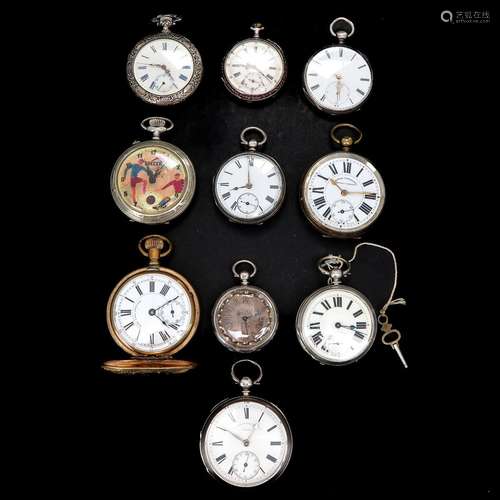 A Collection of 10 Pocket Watches