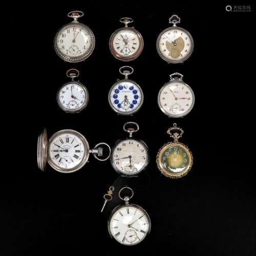 A Collection of 10 Pocket Watches