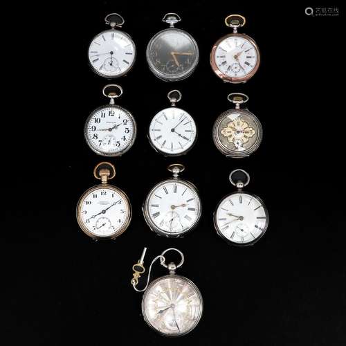 A Collection of 10 Pocket Watches