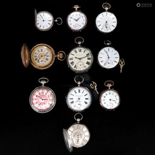 A Collection of 10 Pocket Watches