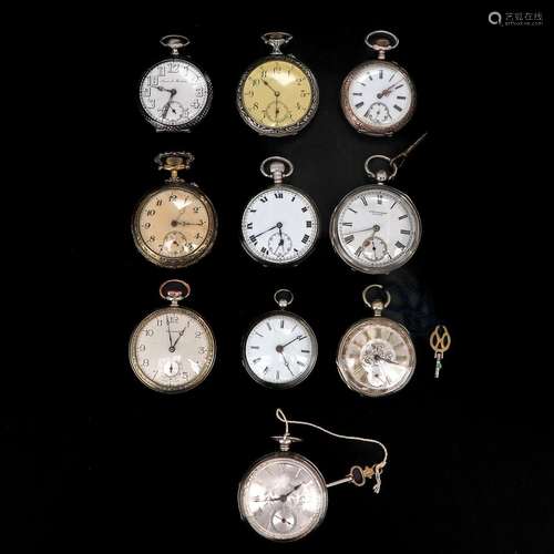 A Collection of 10 Pocket Watches