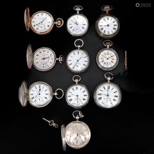 A Collection of 10 Pocket Watches