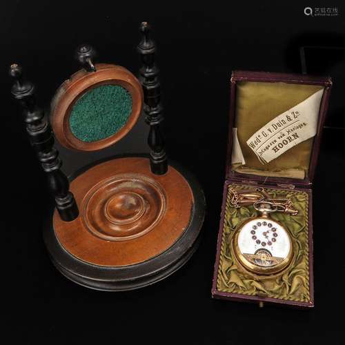 A Collection of Pocket Watch and Accessories