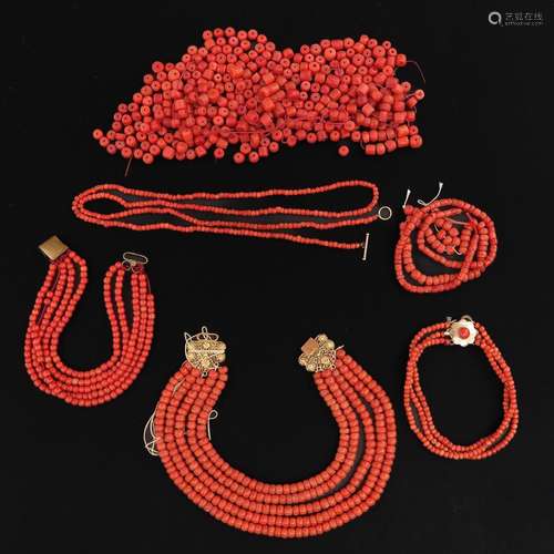 A Collection of Red Coral