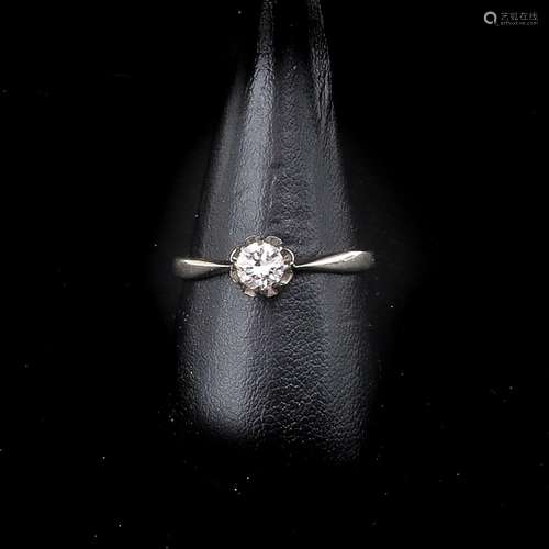 A 14KG Ladies Solitaire Diamond Ring