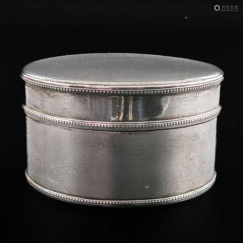 A Dutch Silver Cookie Container