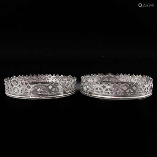 A Pair of Silver Coasters