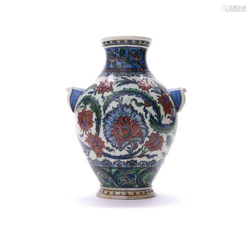 Vase Samson dans le style d'Iznik