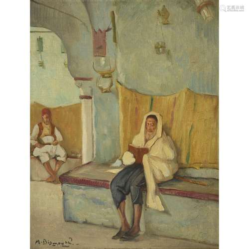 MAURICE BISMOUTH (1891-1965)RABBIN LISANTREADING IN THE SYNA...