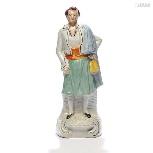 MANUFACTURE DE STAFFORDSHIRE, XIXE SIÈCLESTATUETTE DE LORD B...