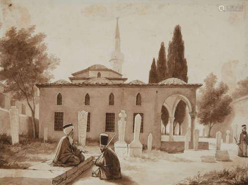 LOUIS DUPRÉ (1789-1837)CIMETIÈRE DE LA MOSQUÉE FÉTHYIE, GRÈC...