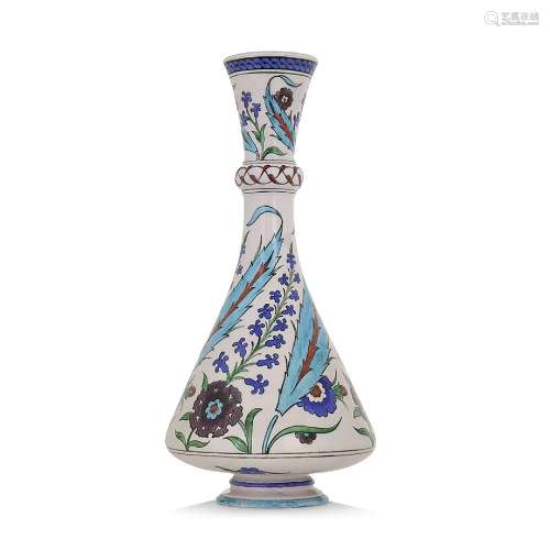 THÉODORE DECK (1823-1891)GRAND VASE en céramique à décor pol...