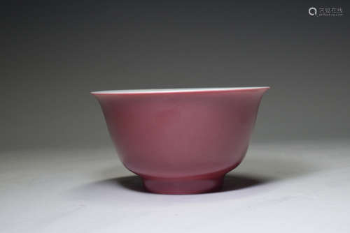 Pink Glazed Porcelain Bowl