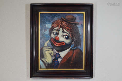 Clown Oil Painting