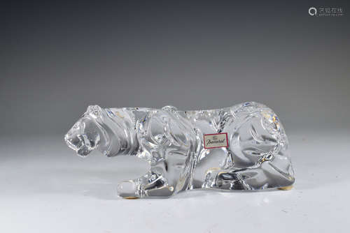 Baccarat Crystal Lion Table Figure