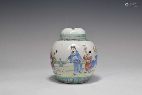 Character Story Porcelain Jar