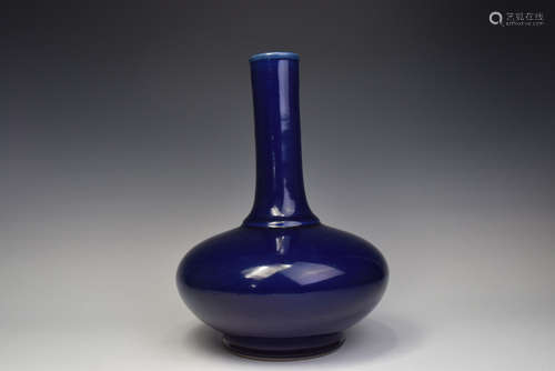 Blue Glazed Porcelain Vase