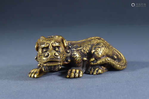 Gilt Bronze Chinese Kiln Paper Weight