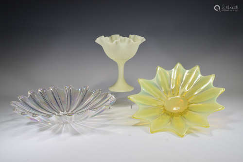 Group of Three Glass Miscellaneous