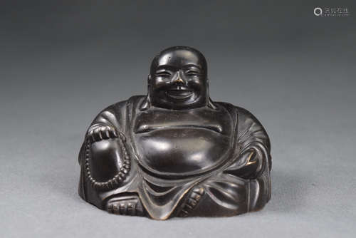 Solid Bronze Maitreya Figure Paper Weight