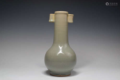 Grey Glazed Porcelain Vase