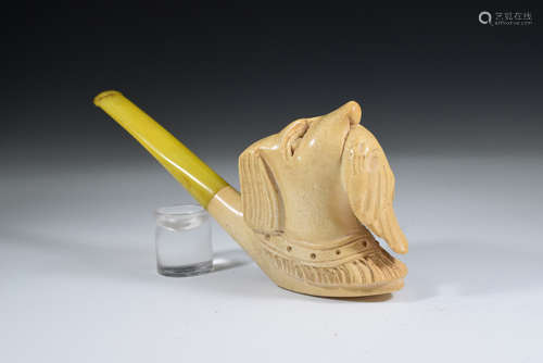 Dog Head Meerschaum Tobacco Pipe