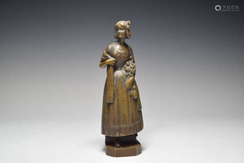 Bronze Lady Figure Statue