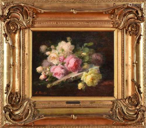 André PERRACHON (1827-1909).<br />
Jeté de roses à l'éventai...