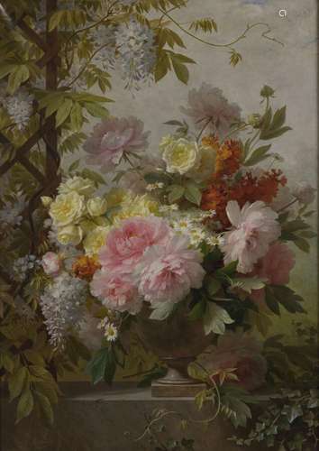 Jules Ferdinand MÉDARD (vers 1855-1925).<br />
Grand bouquet...