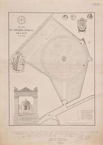 Ecole française du début du XIXème siècle<br />
Plan du cime...