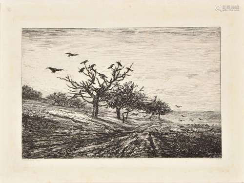 Charles François DAUBIGNY (1817-1878)<br />
L'arbre aux corb...