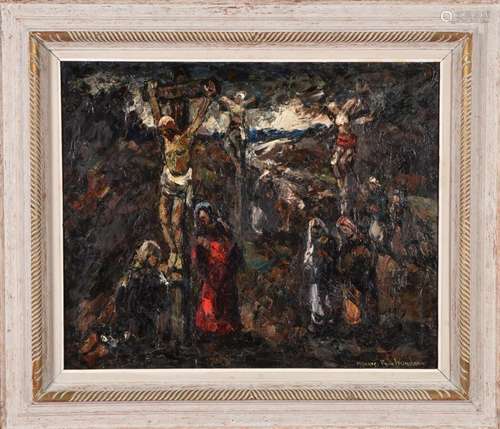 Maurice  VAGH WEINMANN (1899-1986).<br />
Le Golgotha.<br />...