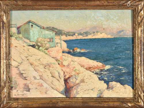 Emile BEAUSSIER (1874-1944).<br />
Marseille, la Corniche d'...