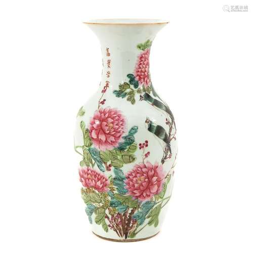 A Famille Rose Vase