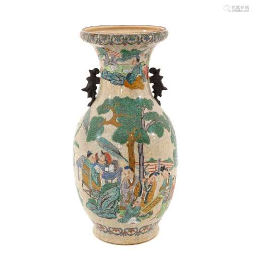 A Polychrome Decor Vase