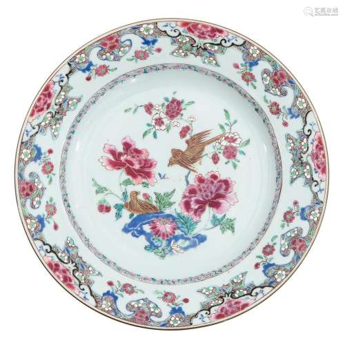 A Famille Rose Plate