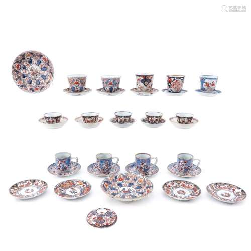 A Collection of Cups and Saucers