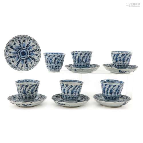 A Collection of Cups and Saucers